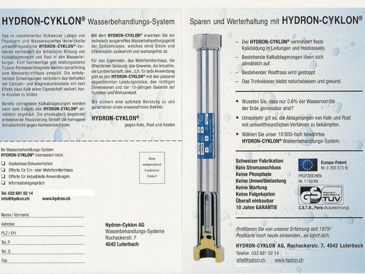 Bild zu Hydron-Cyklon AG